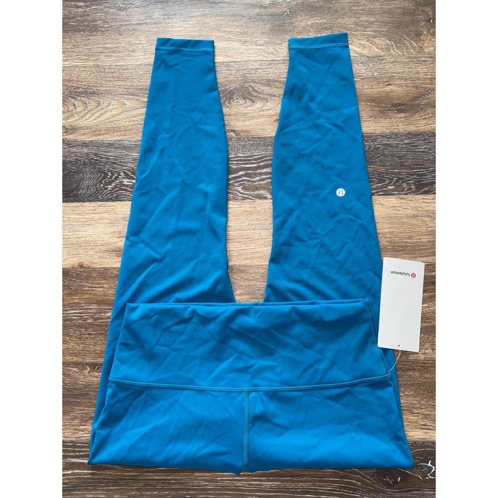 Lululemon Wunder Train High Rise 28” Hawaiian Blue Size 12 NWT